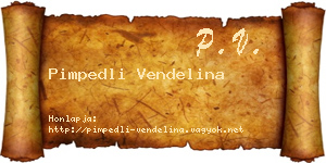 Pimpedli Vendelina névjegykártya